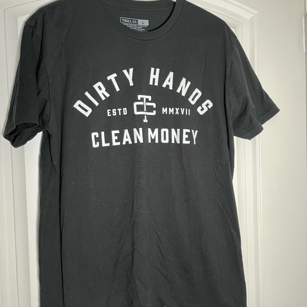 Dirty Hands Clean Money Graphic Tee - Black by